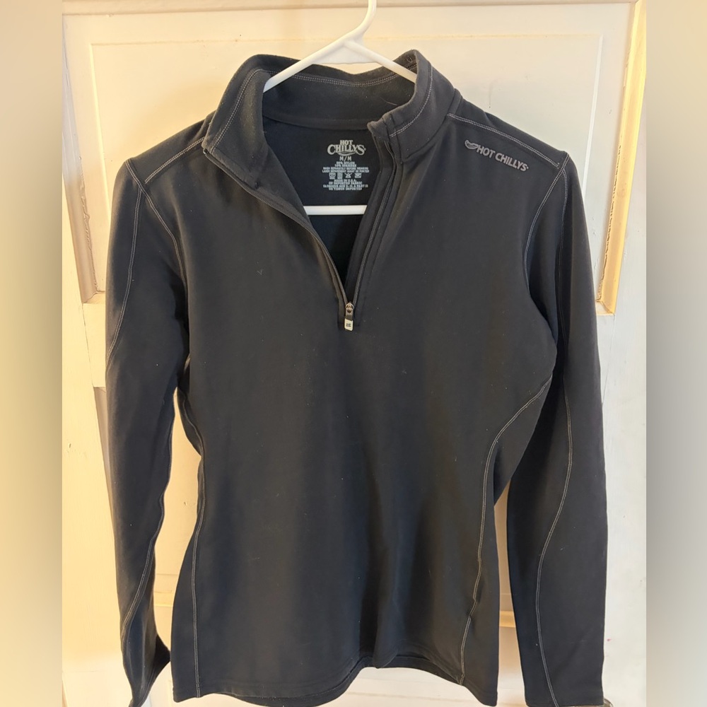 Hot Chillys Women's Black Zip-Up Top